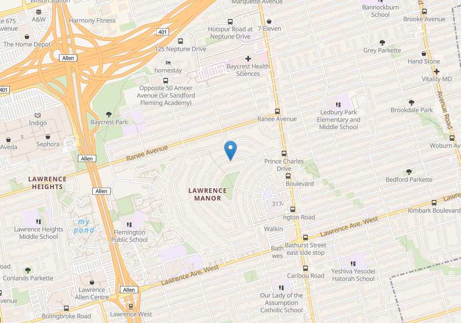 LAWRENCEBATHURST, NORTH YORK, ON 1 Bedroom for rent NORTH YORK