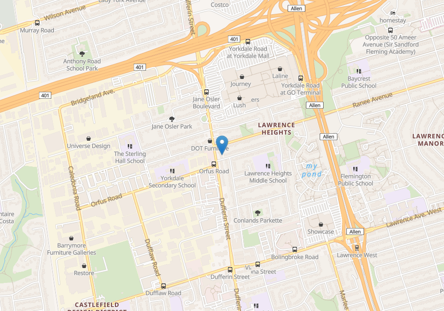 For rent DufferinLawrence North York, 2 bdrm Viewit 212916