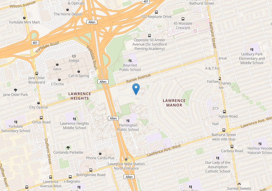 BATHURSTLAWRENCE, NORTH YORK , ON 3+ Bedroom for rent NORTH YORK